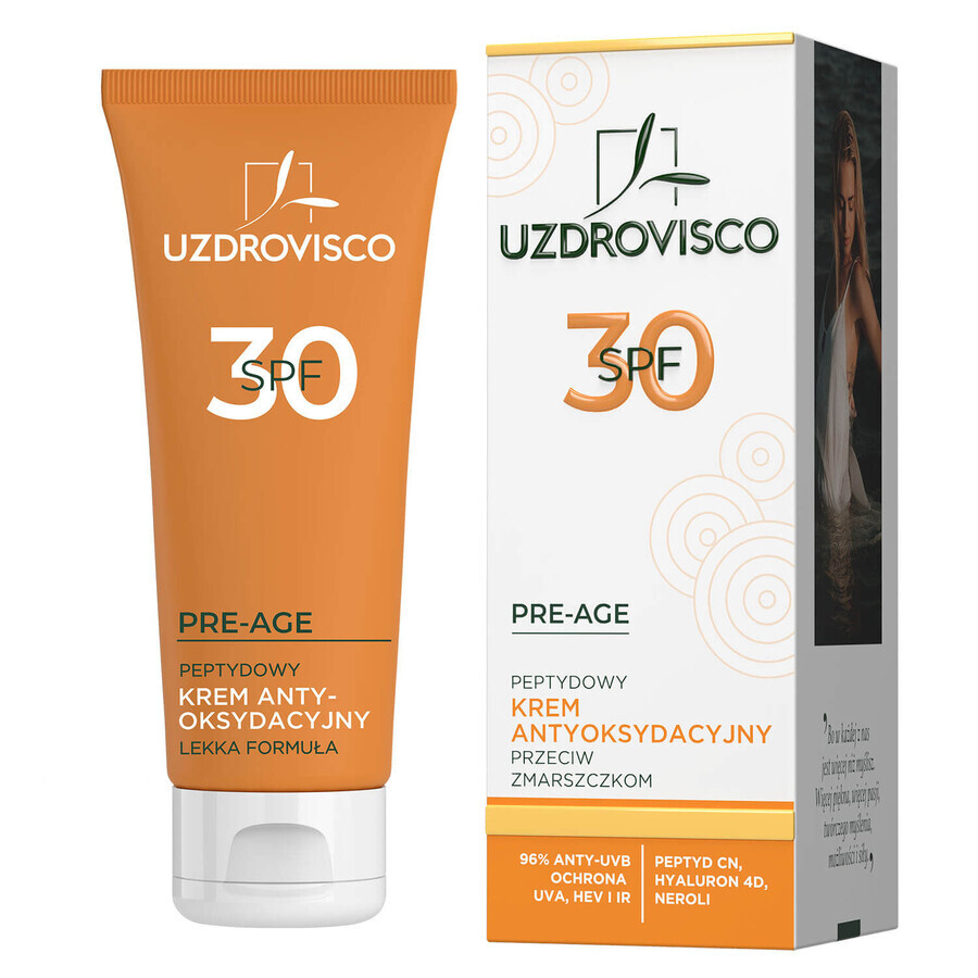 Uzdrovisco Pre-Age, crema antiossidante contro le rughe, SPF 30, 50 ml