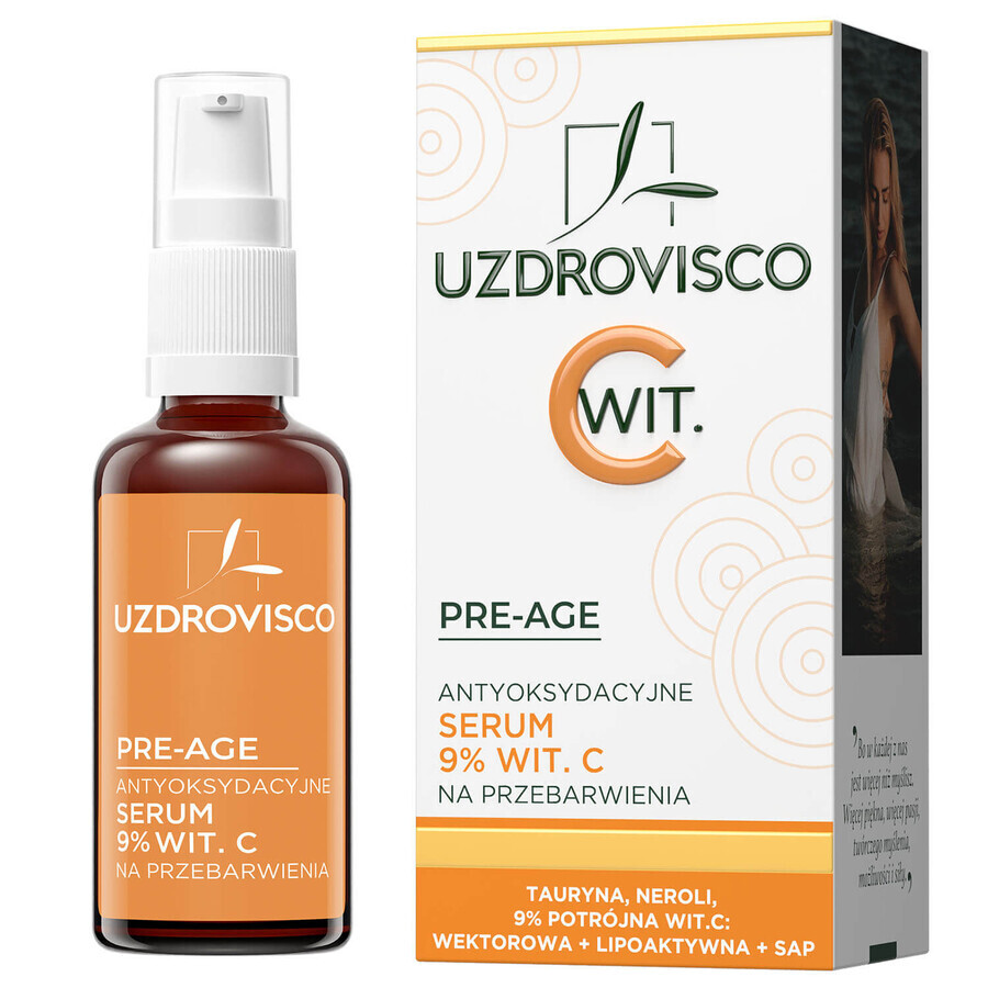 Uzdrovisco Pre-Age, antioxidant serum met vitamine C 9%, 30 ml