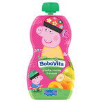 BoboVita Peppa Pig Mousse in einer Tube, Birne mit Aprikose und Banane, nach 6 Monaten, 100 g