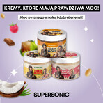 Supersonic Power Cream, hazelnootcrème, witte chocoladesmaak met frambozen, 250 g