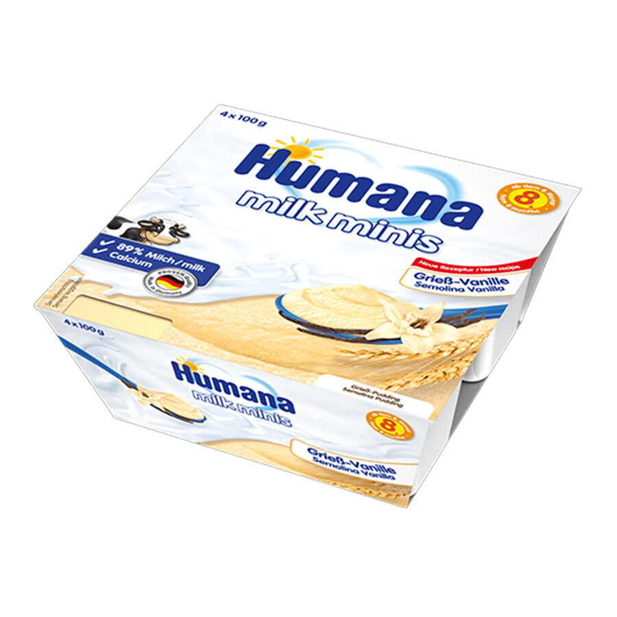 Humana Milk Minis Dessert, Brei mit Keks, nach 8 Monaten, 4 x 100 g