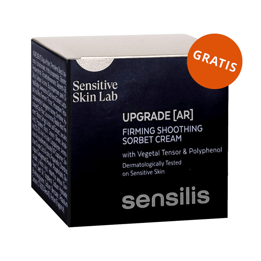 Sensilis Upgrade, straffende und faltenkorrigierende Nachtcreme, 50 ml + Upgrade AR, straffende und beruhigende Sorbetcreme, 5 ml gratis