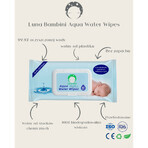 Luna Bambini Aqua Water Wipes set, wet wipes, water, 10 x 50 pieces