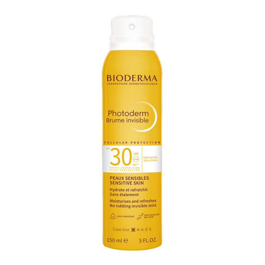 Bioderma Photoderm Brume Invisible, transparent mist for body and face, SPF 30, 150 ml