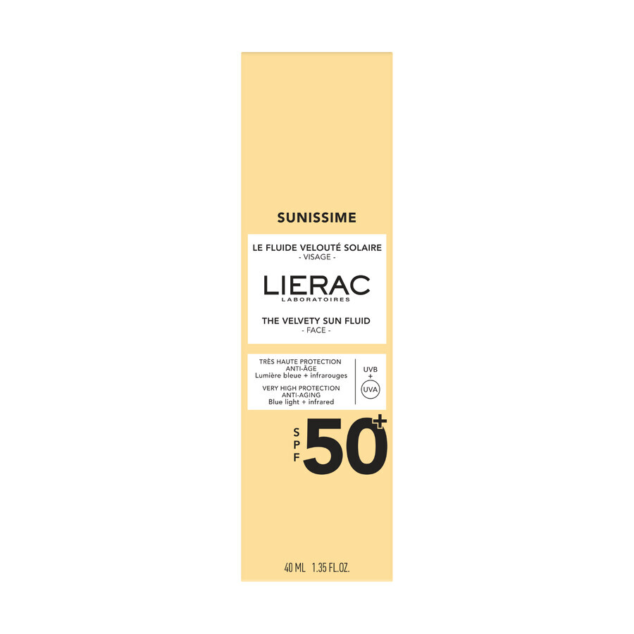 Lierac Sunissime, beschermende gezichtsemulsie, SPF 50+, 40 ml