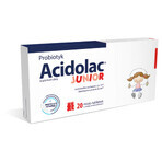 Acidolac Junior set, pentru copii de la vârsta de 3 ani, aromă de căpșuni, 3 x 20 comprimate ursuleț