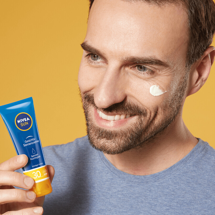 Nivea Sun, protecție solară facială hidratantă cu protecție ridicată, SPF 30, 50 ml