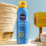 Nivea Sun Protect &amp; Dry Touch, Sonnenschutz-Spray-Lotion, SPF 30, 200 ml