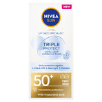 Nivea Sun Tripple Protect, fluid pentru față, SPF 50+, 40 ml