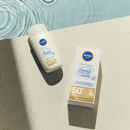 Nivea Sun Tripple Protect, Gesichtsfluid, SPF 50+, 40 ml