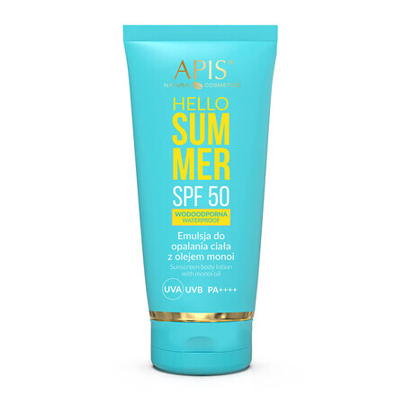 Apis Hello Summer, zonne-emulsie met monoï-olie, SPF 50, 200 ml