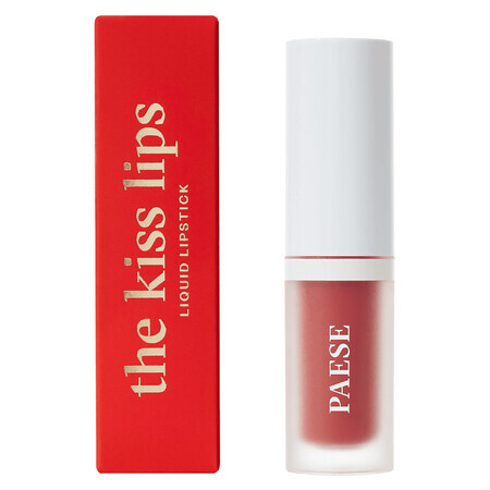 Paese The Kiss Lips, rossetto liquido, 02 Nude Coral, 3,4 ml