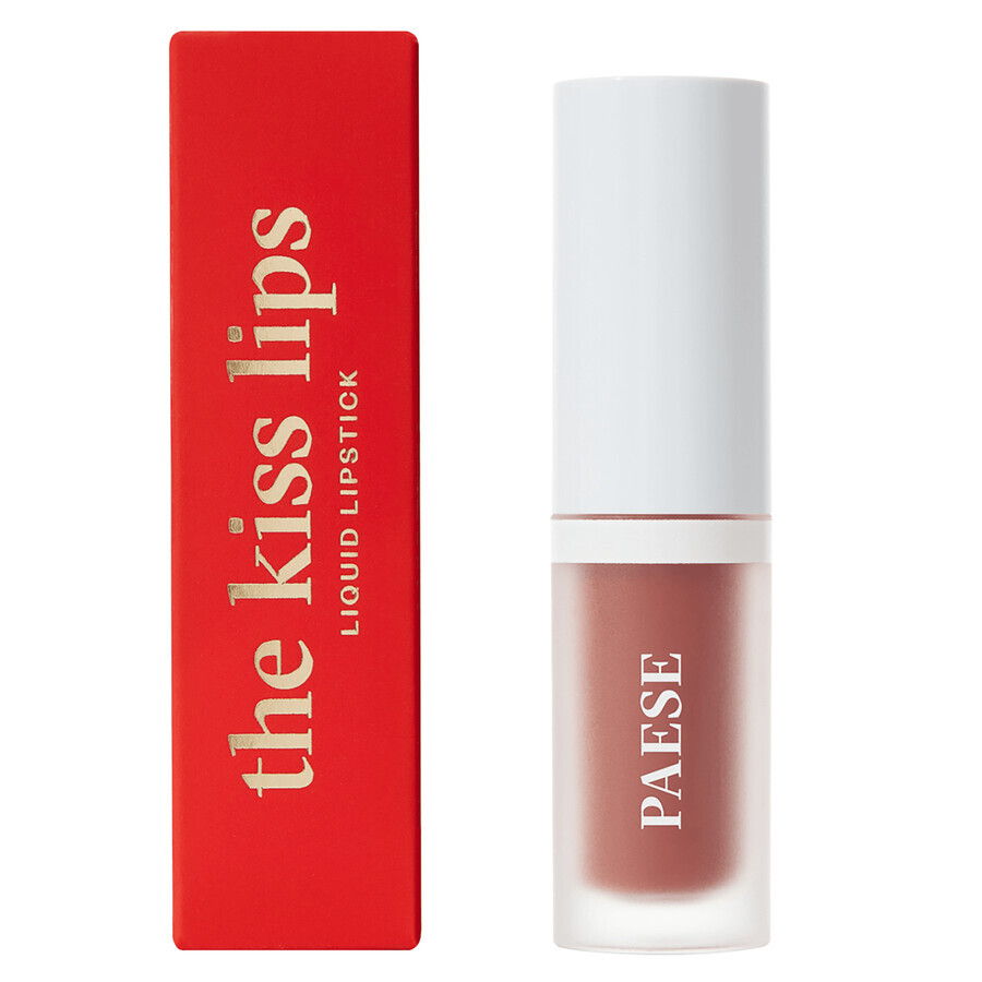 Paese The Kiss Lips, vloeibare lippenstift, 01 Nude Beige, 3.4 ml