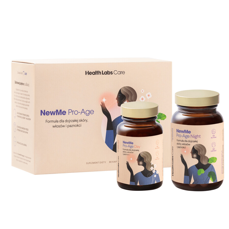 Health Labs NewMe Pro-Age Day, 30 Kapseln + Night, 60 Kapseln Kit