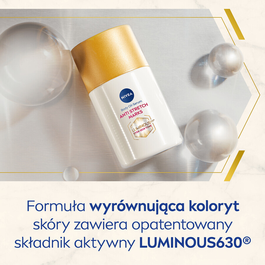 Nivea Luminous 630, Öl-Serum gegen Dehnungsstreifen, 100 ml