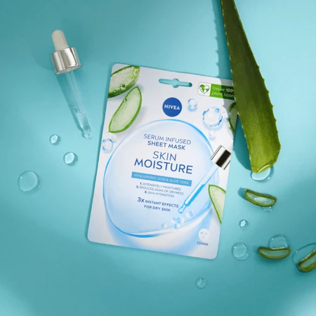 Nivea Skin Moisture, maska nawilżająca w płachcie, 1 sztuka: ceny i cechy