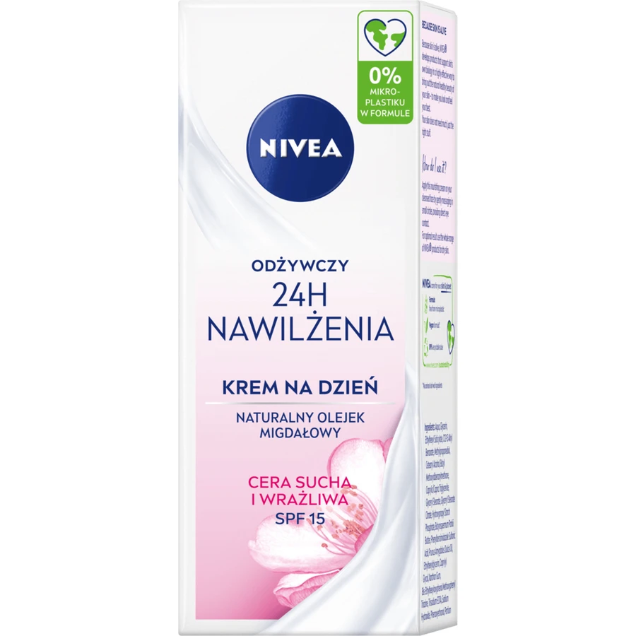 Nivea 24h Hydration, crème de jour nourrissante, peaux sèches et sensibles, 50 ml