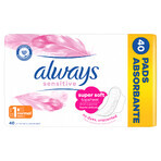 Always Sensitive, prosoape igienice cu aripi, mărimea 1, Normal, 40 buc