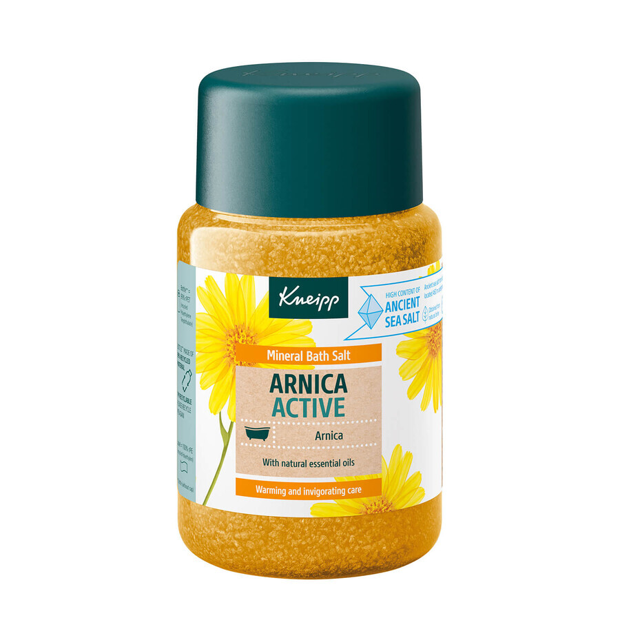 Kneipp Arnika Aktiv, Mineralsalz-Badekristalle, Arnika, 500 g