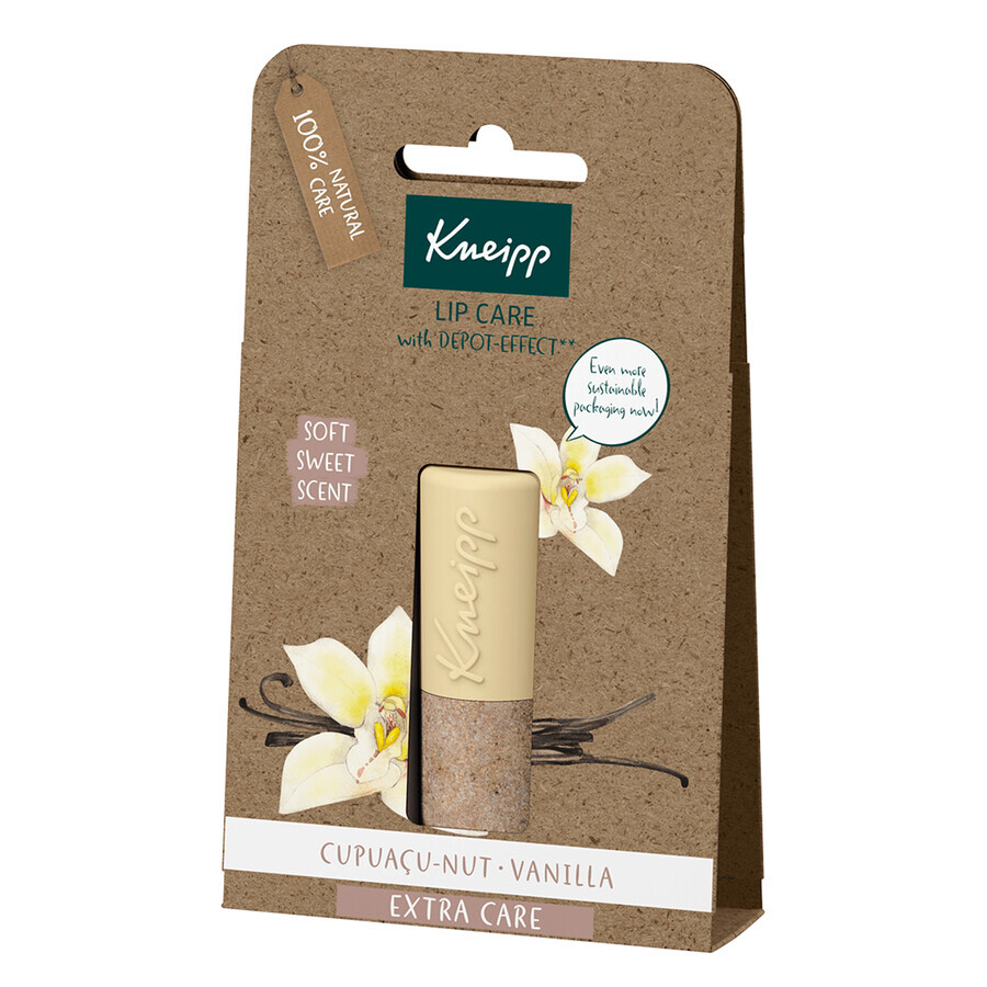 Kneipp Extra Care, lip balm, vanilla, 4.7 g