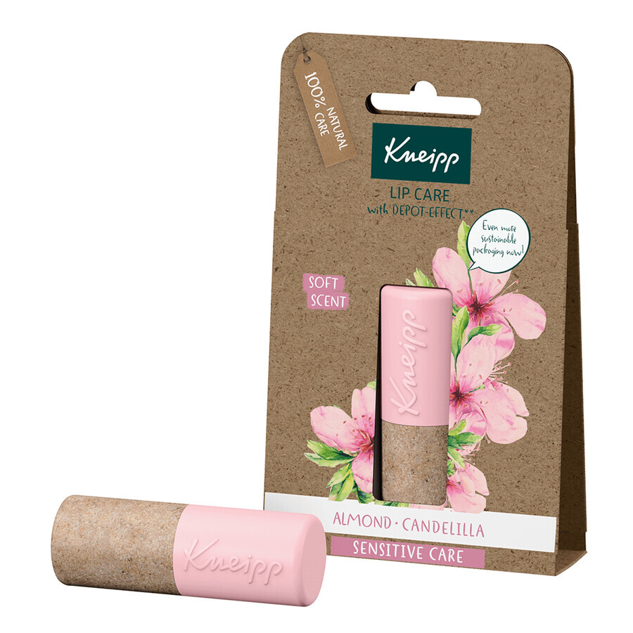 Kneipp Sensitive Care, baume à lèvres, fleur d'amandier, 4,7 g