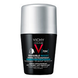 Vichy Homme Invisible Resist, roll-on anti-transpirant pour hommes, contre les marques sur les vêtements, 50 ml