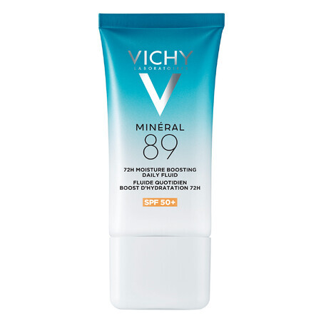 Vichy Mineral 89, crème fluide hydratante invisible, SPF 50, 50 ml