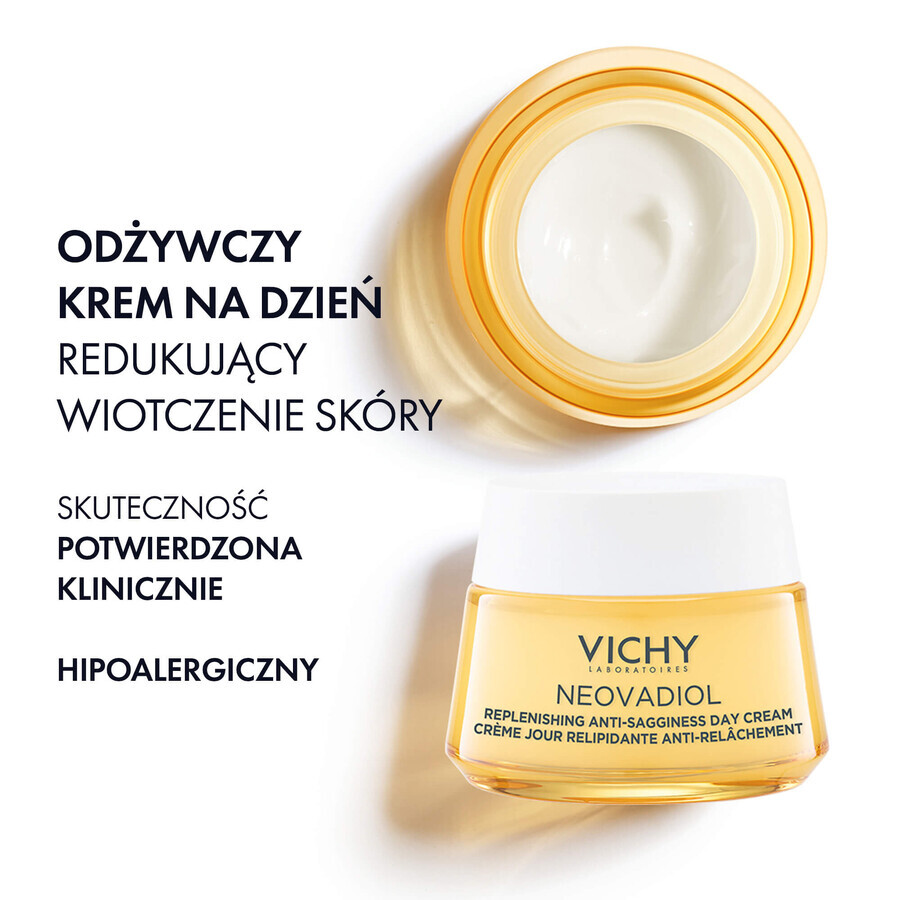 Vichy Neovadiol Post-Menopause Set, Anti-Sagging Tagescreme, 50 ml + Nachtcreme, 50 ml + Kosmetiktasche gratis