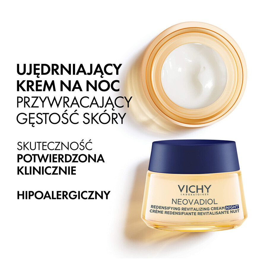 Set Vichy Neovadiol Peri-Menopause, straffende Tagescreme zur Wiederherstellung der Dichte, 50 ml + Nachtcreme, 50 ml + Kosmetiktasche gratis