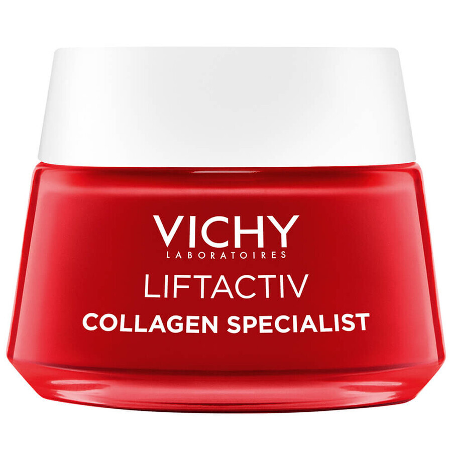 Vichy Liftactiv Collagen Specialist Set, Anti-Falten-Creme, 50 ml + Nachtcreme, 50 ml + Kosmetiktasche gratis