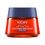 Set Vichy Liftactiv Collagen Specialist, cremă antirid, 50 ml + cremă de noapte, 50 ml + trusă de machiaj gratuită