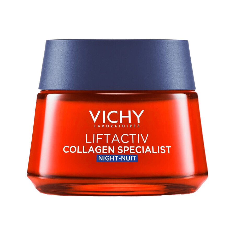 Vichy Liftactiv Collagen Specialist Set, Anti-Falten-Creme, 50 ml + Nachtcreme, 50 ml + Kosmetiktasche gratis