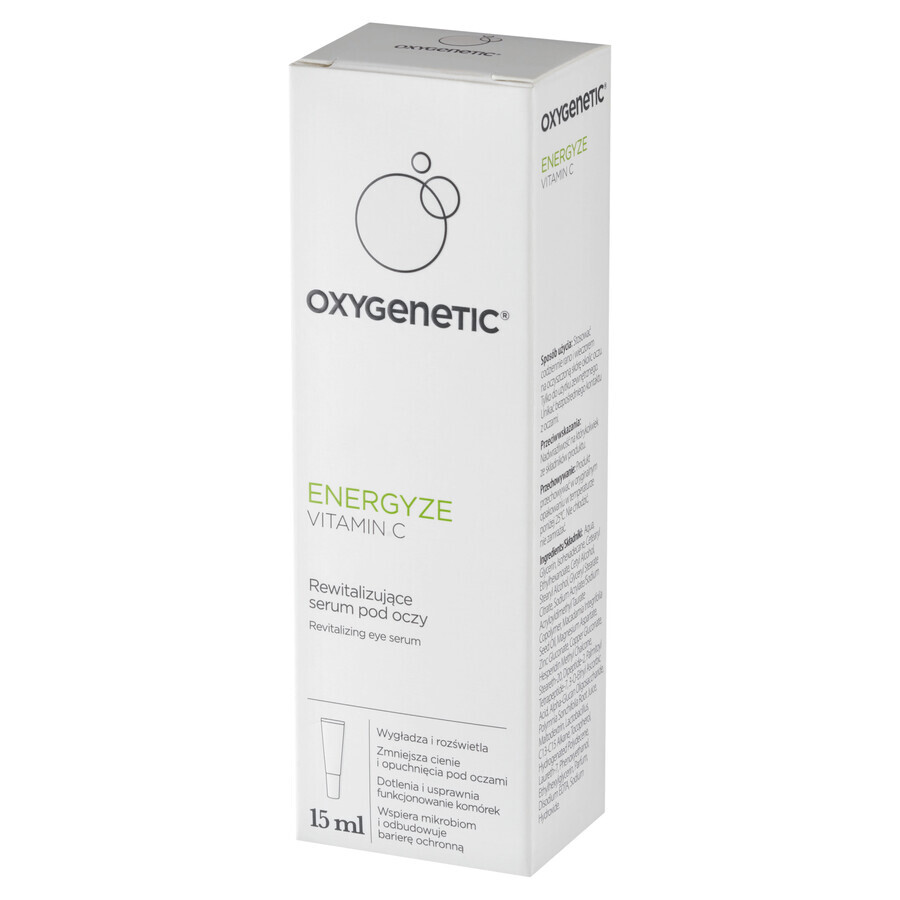 Oxygenetic Energyze Vitamina C, siero occhi rivitalizzante, 15 ml