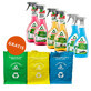 Frosch-Set, Kalkentferner, 2 x 500 ml + Reiniger, 2 x 500 ml + K&#252;chenreiniger, 2 x 500 ml + Recyclingbeutel, 3 gratis