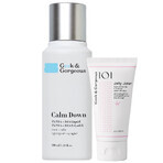 Geek &amp; Gorgeous Calm Down, exfoliant delicat cu 4% acizi PHA + BHA, 100ml + Jelly Joker, gel delicat de curățare facială, 50ml gratuit