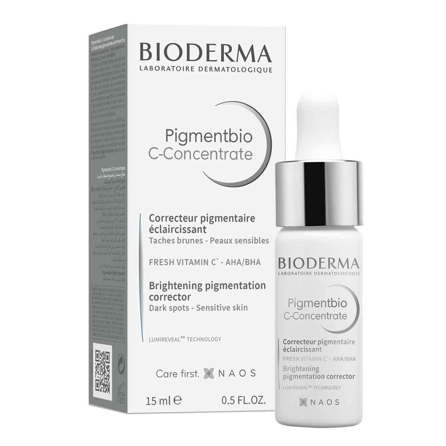 Bioderma Pigmentbio set, verhelderend gezichtsconcentraat, met vitamine C, 15 ml + verhelderende micellaire lotion, 250 ml