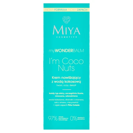 Miya myWONDERBALM I'm Coco Nuts, Feuchtigkeitscreme mit Kokosnusswasser, 75 ml