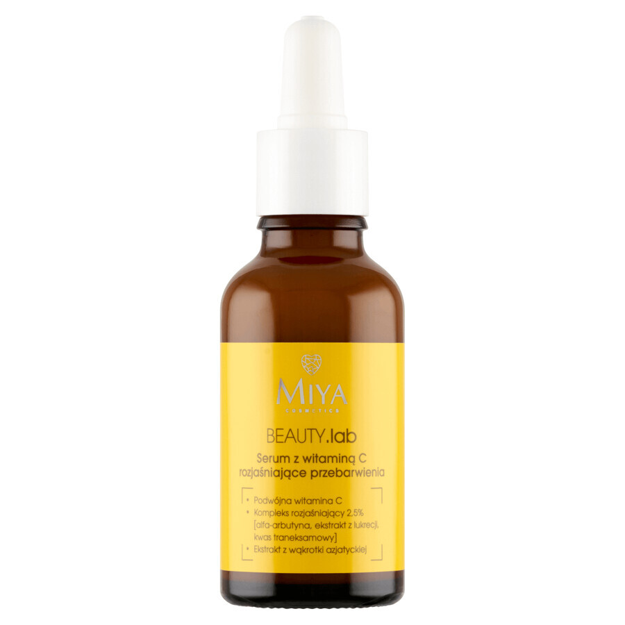 Miya BEAUTY.lab, suero con vitamina C, aclara las decoloraciones, 30 ml