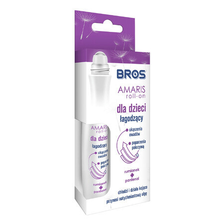 Bros Amaris, Roll-on für Kinder zur Linderung von Insektenstichen, 15 ml