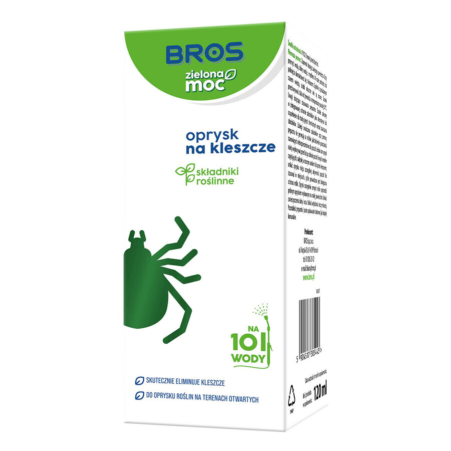 Bros Green Power, spray per zecche, 120 ml