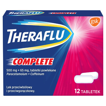 Theraflu Complete 500 mg + 65 mg, 12 Filmtabletten