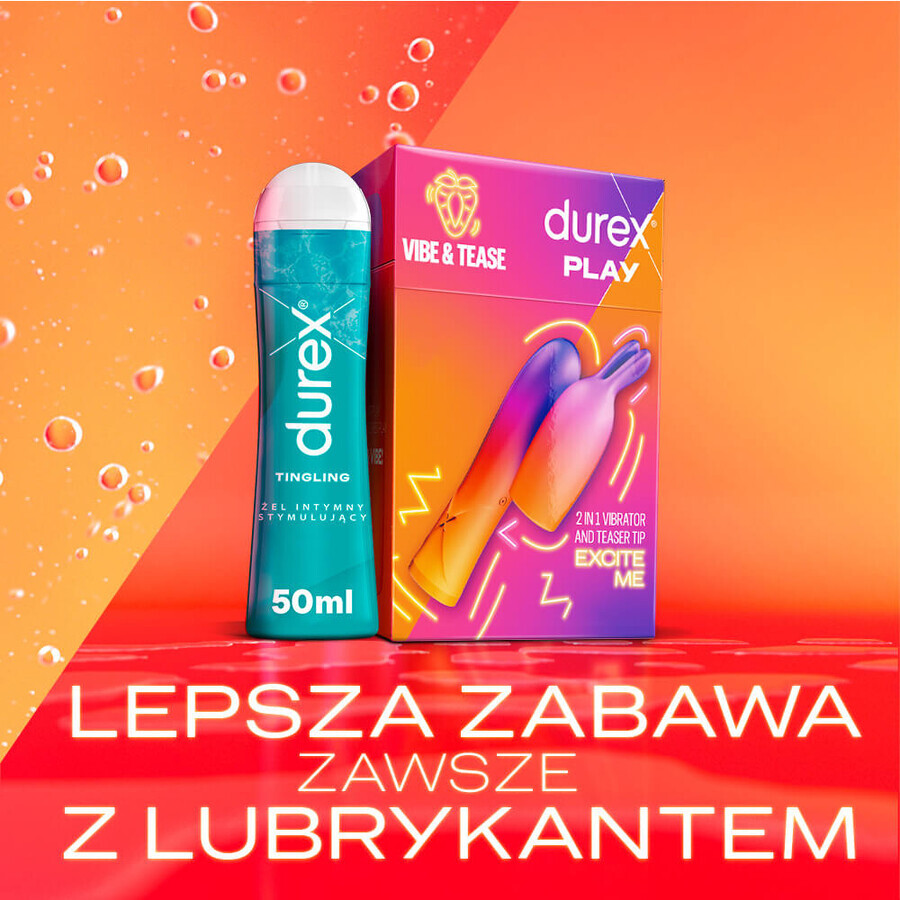 Durex Play Vibe &amp; Tease, vibratore 2 in 1 con punta stimolante