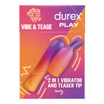 Durex Play Vibe &amp; Tease, vibratore 2 in 1 con punta stimolante