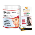 Noble Health Collagen + Vitamin C Set, 100 g + Klasse A CollaVegan, 60 Kapseln