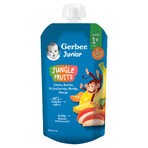 Gerber Junior Dessert in a Tube, Apple, Banana, Peach, Apricot, Mango, No Added Sugar, After 1 Year, 110g