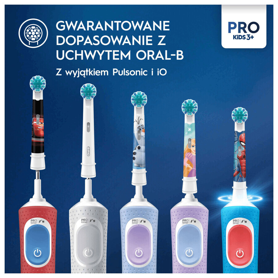 Oral-B Pro Kids, elektrische Zahnbürstenaufsätze, Spiderman, ab 3 Jahren, ultraweich, 2 Stück