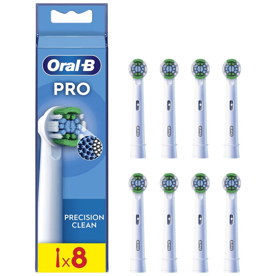 Oral-B Pro Precision Clean, Ersatzaufsätze für eine Clean Maximiser elektrische Zahnbürste, 8 Stück