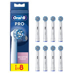 Oral-B Pro Sensitive Clean, punte di ricambio per spazzolino elettrico, 8 pezzi