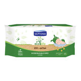 Septona Ecolife, toallitas biodegradables para bebés, 60 piezas