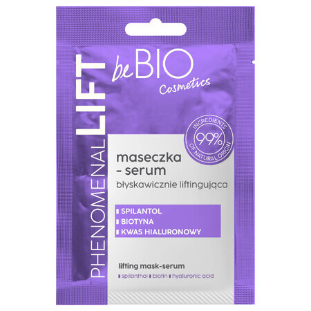 beBIO Phenomenal Lift, mască de lifting-serum, 10 ml